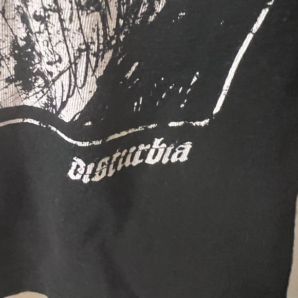 Disturbia Black Graphic Skull Dress with White Gothic Print - Picture 3 of 6